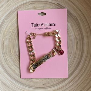 NWT Juicy Couture Gold “Juicy Couture” Chain Bracelet